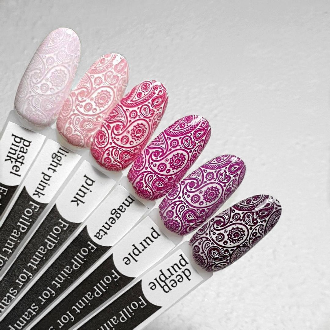 Фарба для стемпінгу Actuelle Nails, Рожева з ефектом лиття, 8мл