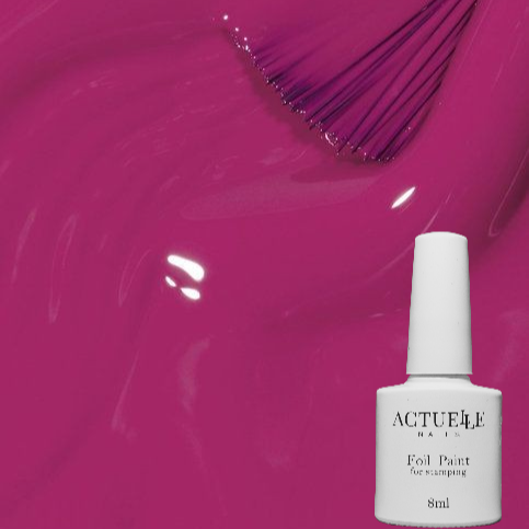 Фарба для стемпінгу Actuelle Nails, Фуксія з ефектом лиття, 8мл
